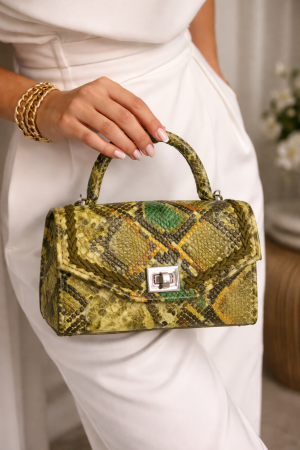 Geanta Dama Handmade Snake Verde [1]