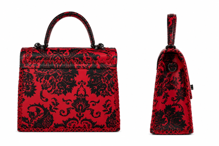 Geanta Dama piele naturala, Trapez Red Velvet Ceyda [1]
