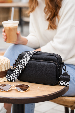 Geanta de Dama din Piele Naturala Neagra – Sofia Crossbody [1]