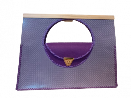 Geanta Laptop Purple Moon, 2 Compartimente, Handmade [3]