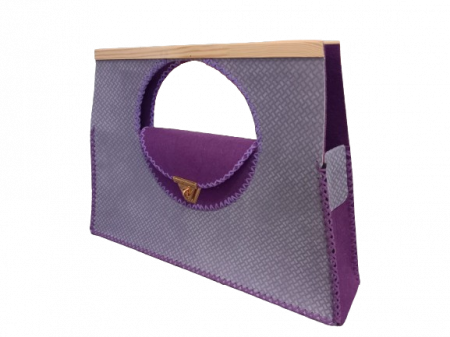 Geanta Laptop Purple Moon, 2 Compartimente, Handmade [4]