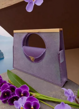 Geanta Laptop Purple Moon, 2 Compartimente, Handmade [2]