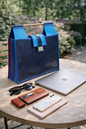 Geanta de Laptop Piele Blue Team [2]