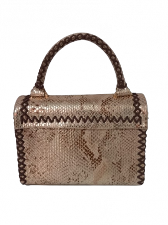 Geanta Aleyna Auriu – Piele Snake, Editie Limitata [5]