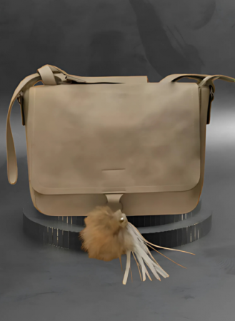 Geanta de Piele Ecologică Clara Beige Nisipiu [0]