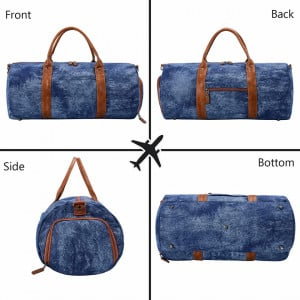 Geanta de voiaj,textil denim [4]