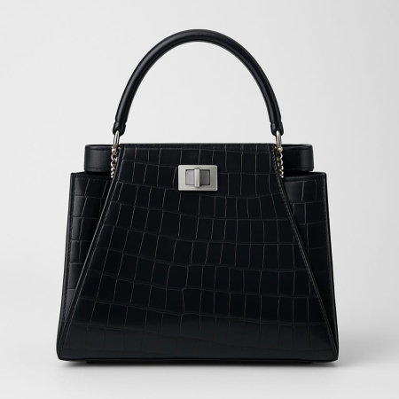 geanta croco din piele naturala