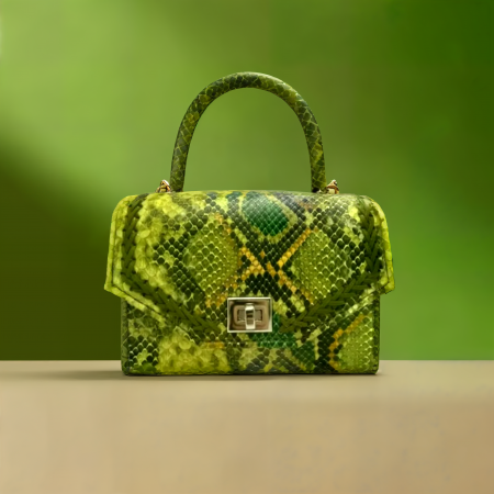 Geanta Dama Handmade Snake Verde [9]