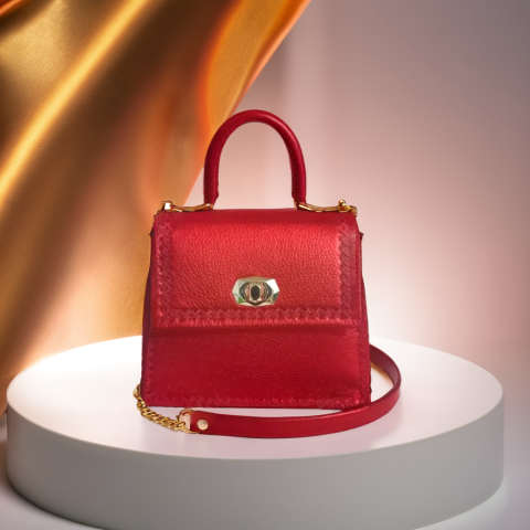 Geanta Handmade Piele Red Ceyda [2]