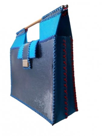 Geanta de Laptop Piele Blue Team [5]