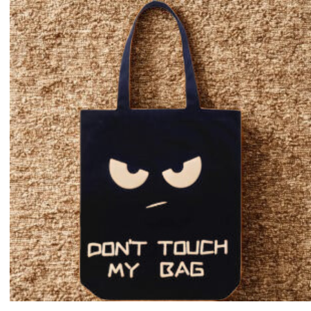Geanta Shopper Bumbac Reutilizabila Alb Negru Eco-Friendly [2]