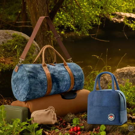 Geanta picnic denim albastru [7]