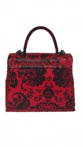 Geanta Dama piele naturala, Trapez Red Velvet Ceyda [5]