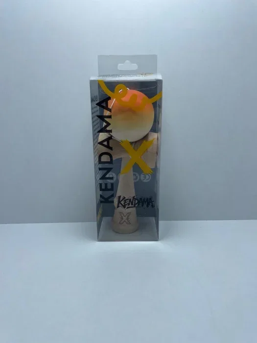 Kendama X Balance Hole Flippy 18 cm , Verde -Rosu si dungi negre [3]