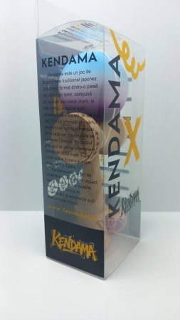 Kendama X Originala Profesionala Flippy 18 cm, Mov Alb Blue [2]