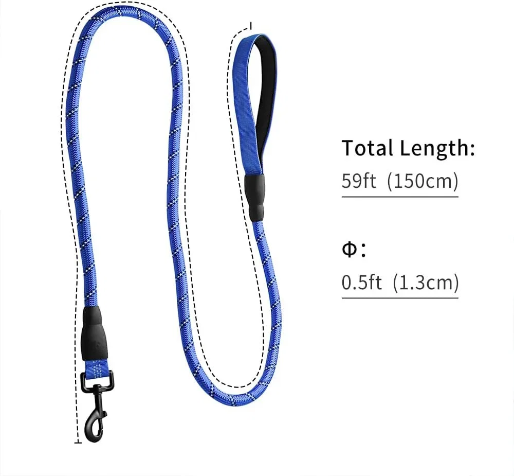 Lesa Rezistenta Pentru Caini 150 cm Albastru [4]