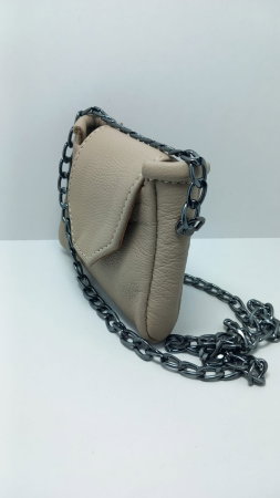 Mini Geantă Handmade Piele Naturală Sandy Pearl [7]