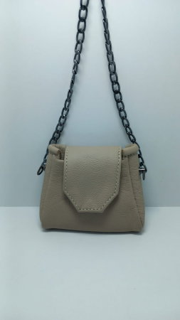Mini Geantă Handmade Piele Naturală Sandy Pearl [4]