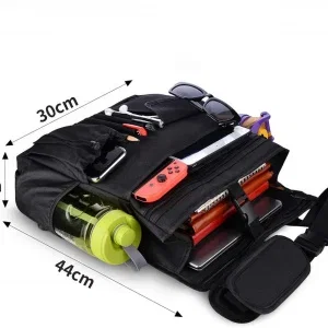 Organizator auto negru multifuncțional 44x14x30 cm – vedere frontală [2]