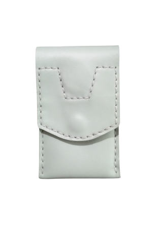 Genti Titi Valenti - Portcard cu 3 locuri, handmade, piele naturala