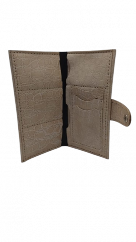 Portofel de Piele Lady Croco Beige [1]