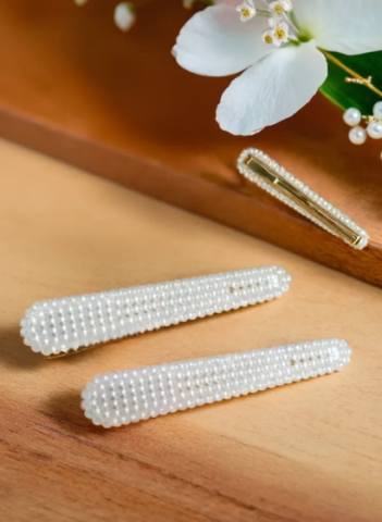 Set Clame de Par cu Perle Tip Lacrima [1]