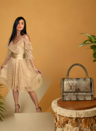 et elegant rochie din dantela si geanta Aleyna Aurie [1]