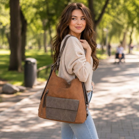 Sienna Storm – Geanta Dama Maro tip Rucsac cu Buzunar Frontal [1]