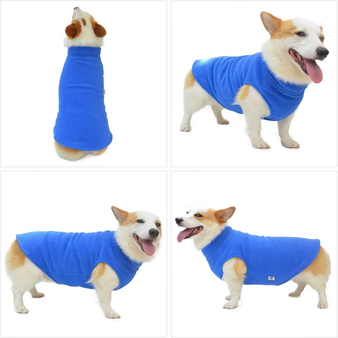 Vesta de Iarna pentru Caini Ultra Warm – Bumbac & Lana, Albastru [3]