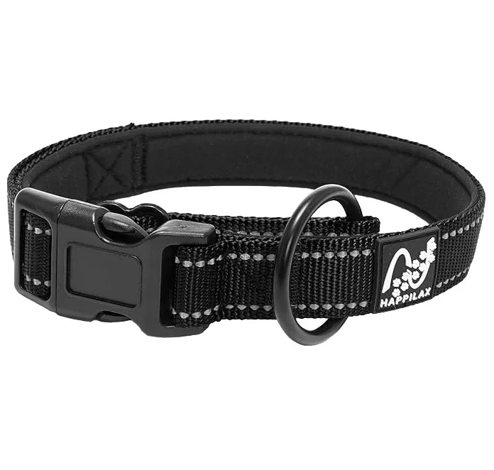 Zgarda Caine Happilax Negru, M 40-45 cm [4]