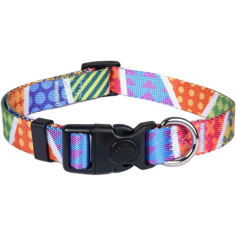 Zgarda Reglabila Pentru Caini Multicolor Marimea S