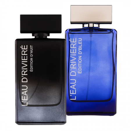 Oferta Saptamanii - Pachet 2 parfumuri barbati L'eau D'riviere Edition: D'blue 100ml + D'nuit 100ml