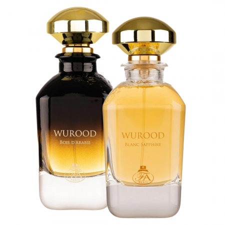 Oferta Saptamanii - Pachet 2 parfumuri unisex: Wurood Bois D'arabie 100ml + Wurood Blanc Sapphire 100ml