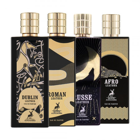 Oferta Saptamanii - Pachet 4 parfumuri Maison Alhrambra Leather