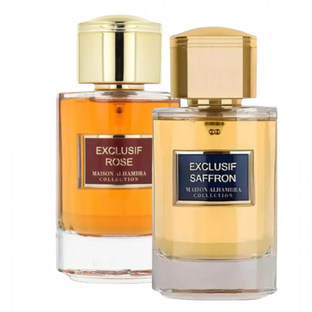 Oferta Saptamanii - Pachet 2 parfumuri: Exclusif Rose 100ml + Exclusif Saffron 100ml