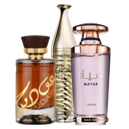 Oferta Saptamanii - Pachet 3 parfumuri: Oudain 100ml + Sondos 100ml + Mayar 100ml