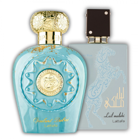 Pachete UNISEX - Pachet 2 parfumuri noi: Opulent Dubai 100ml + Lail Maleki Maroccan Blue 100ml