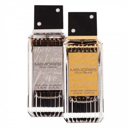 Oferta Saptamanii - Pachet 2 parfumuri El si Ea: Memories Pour Homme 100ml + Memories Pour Femme 100ml