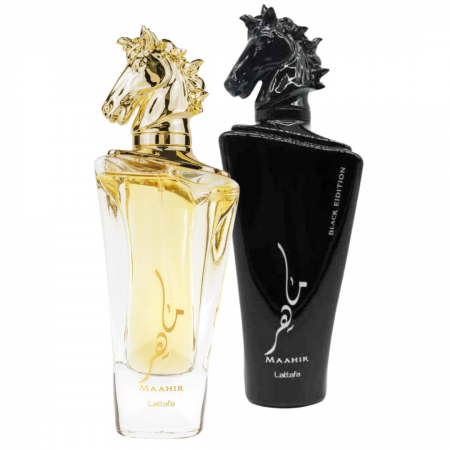 Oferta Saptamanii - Pachet 2 parfumuri Lattafa 100ml: Maahir + Maahir Black