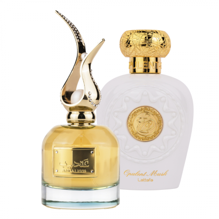 Oferta Saptamanii - Pachet 2 parfumuri femei 100ml: Andaleeb + Opulent Musk