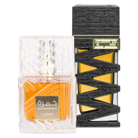 Oferta Saptamanii - Pachet 2 parfumuri: Khamrah 100ml + Kasoof Black Extract 100ml
