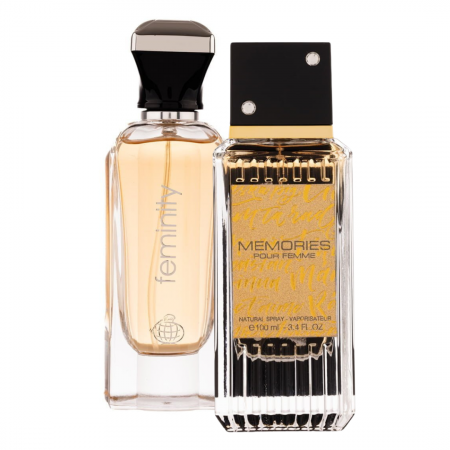 Oferta Saptamanii - Pachet 2 parfumuri dama: Feminity 100ml + Memories Pour Femme 100ml
