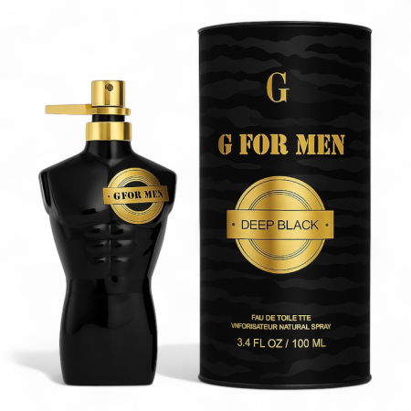 Cele mai noi - G for Men Deep Black 100ml - Apa de Toaleta, barbati| Inspirat din Jean Paul Gaultier Le Male Le Parfum