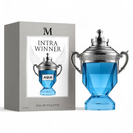 Cele mai noi - Intra Winner Aqua 100ml - Apa de Toaleta, barbati| Inspirat din Invictus Aqua Paco Rabanne