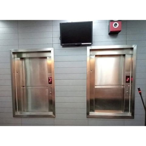 2 statii, 300cm, Lift / ascensor alimente bucatarie tip Montcharge, pentru restaurante, spitale, cantine | YMK80-2 [1]