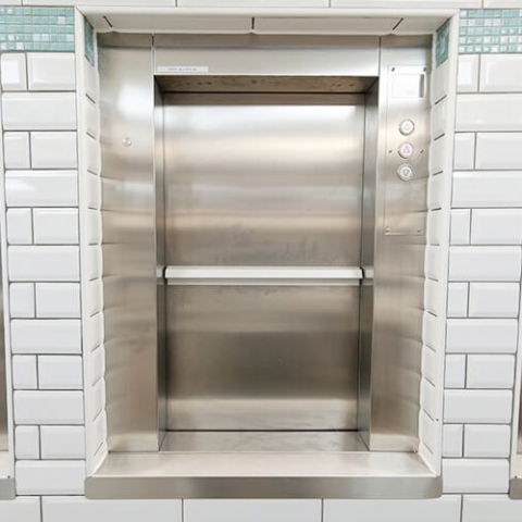 Lifturi / ascensoare de bucatarie tip Montcharge - 2 statii, 300cm, Lift / ascensor alimente bucatarie tip Montcharge, pentru restaurante, spitale, cantine | YMK80-2