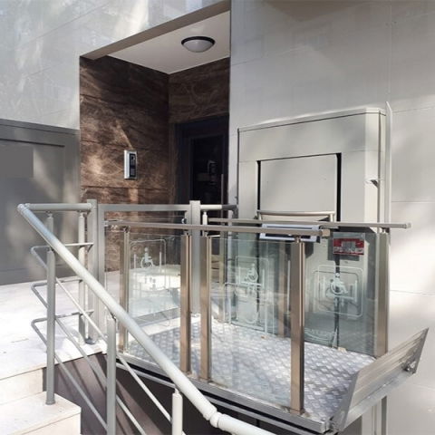 Lift hidraulic pentru persoane cu dizabilități, h 300cm, cu 2 uși, compatibil scaun cu rotile | MK-TRS-901-HYD-300-2D​, cu mecanism de antrenare laterală [2]