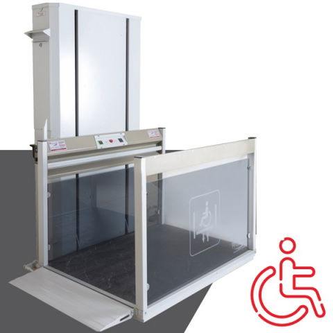 Lift hidraulic pentru persoane cu dizabilități, h 300cm, cu 2 uși, compatibil scaun cu rotile | MK-TRS-901-HYD-300-2D​, cu mecanism de antrenare laterală [4]