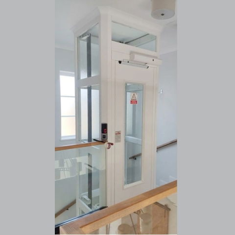 Lifturi pentru persoane cu dizabilitati - Lift hidraulic tip ascensor P+1 / 2 opriri, interior / exterior, pentru persoane cu dizabilitati | TRS-901-D-HYD-300