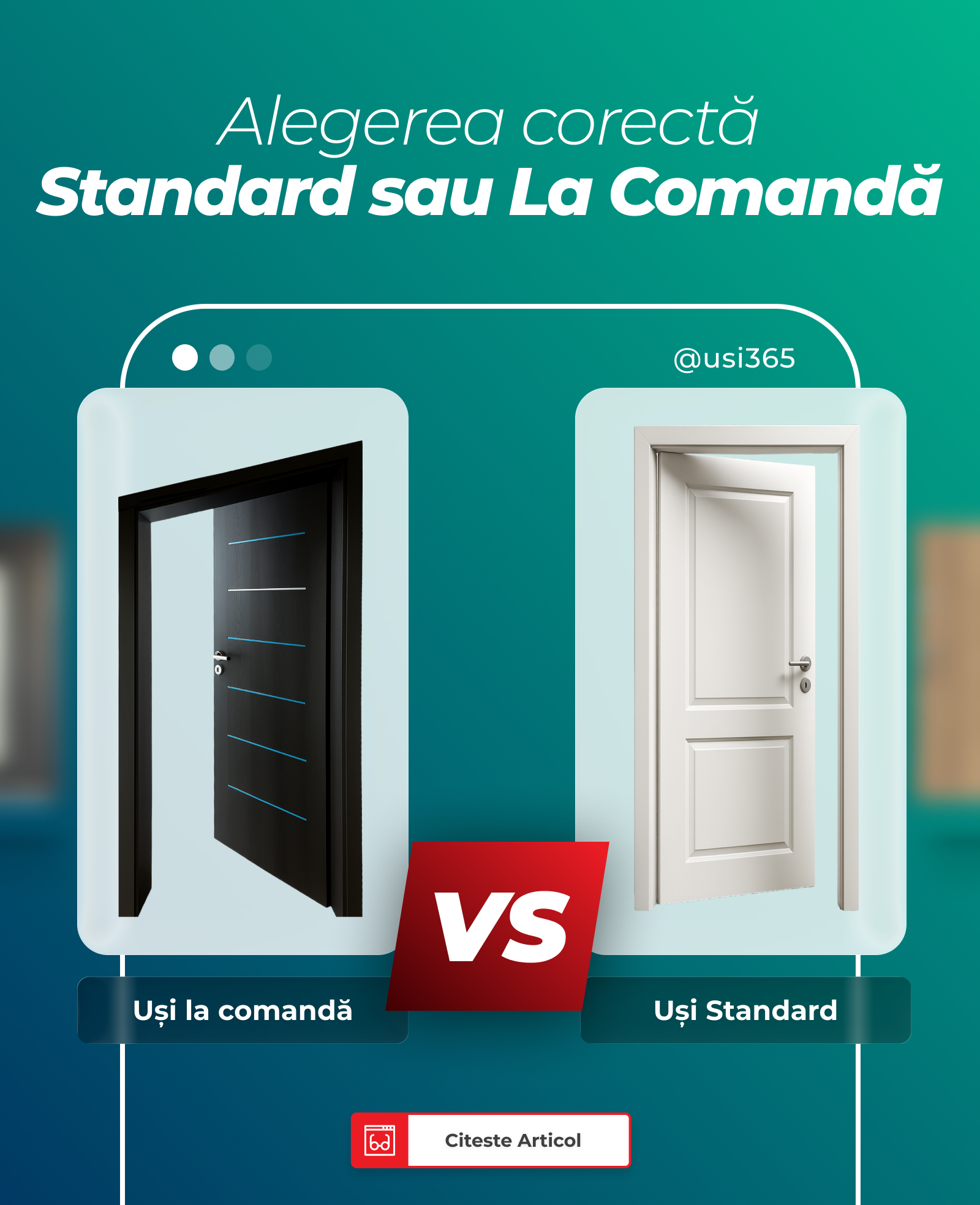 Uși Standard sau Uși pe Comandă: Ghidul Complet pentru Alegerea Perfectă